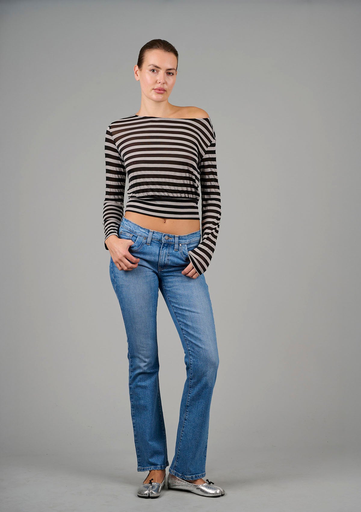 Killer Low Rise Bootcut Jean - Pale Vintage Blue