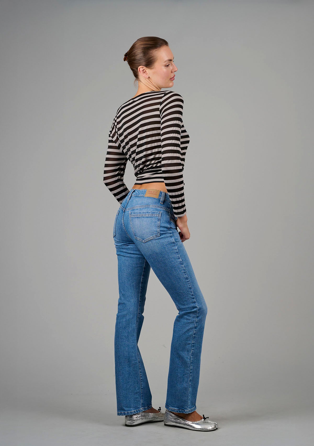 Killer Low Rise Bootcut Jean - Pale Vintage Blue