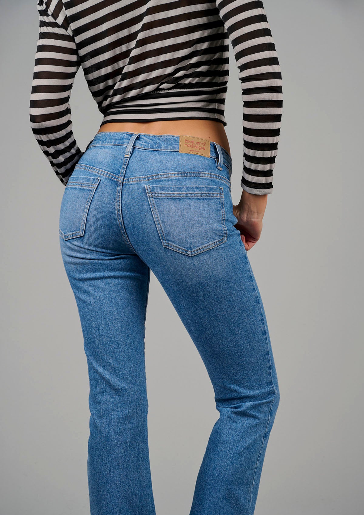 Killer Low Rise Bootcut Jean - Pale Vintage Blue