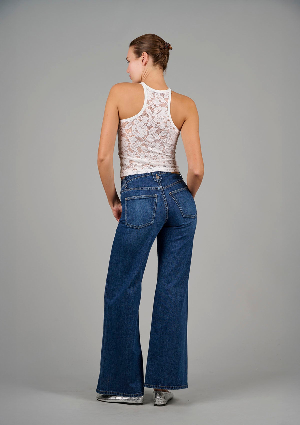 The Good Girl Super Racer Back - White