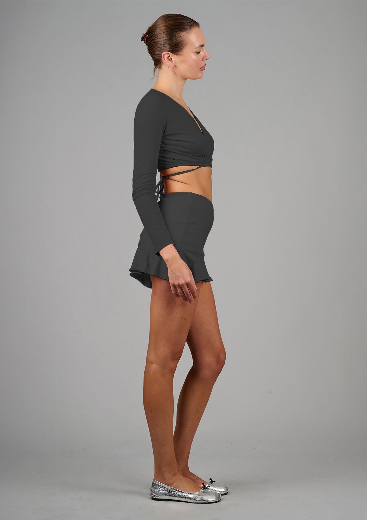 Tiny Flip Skirt - Black