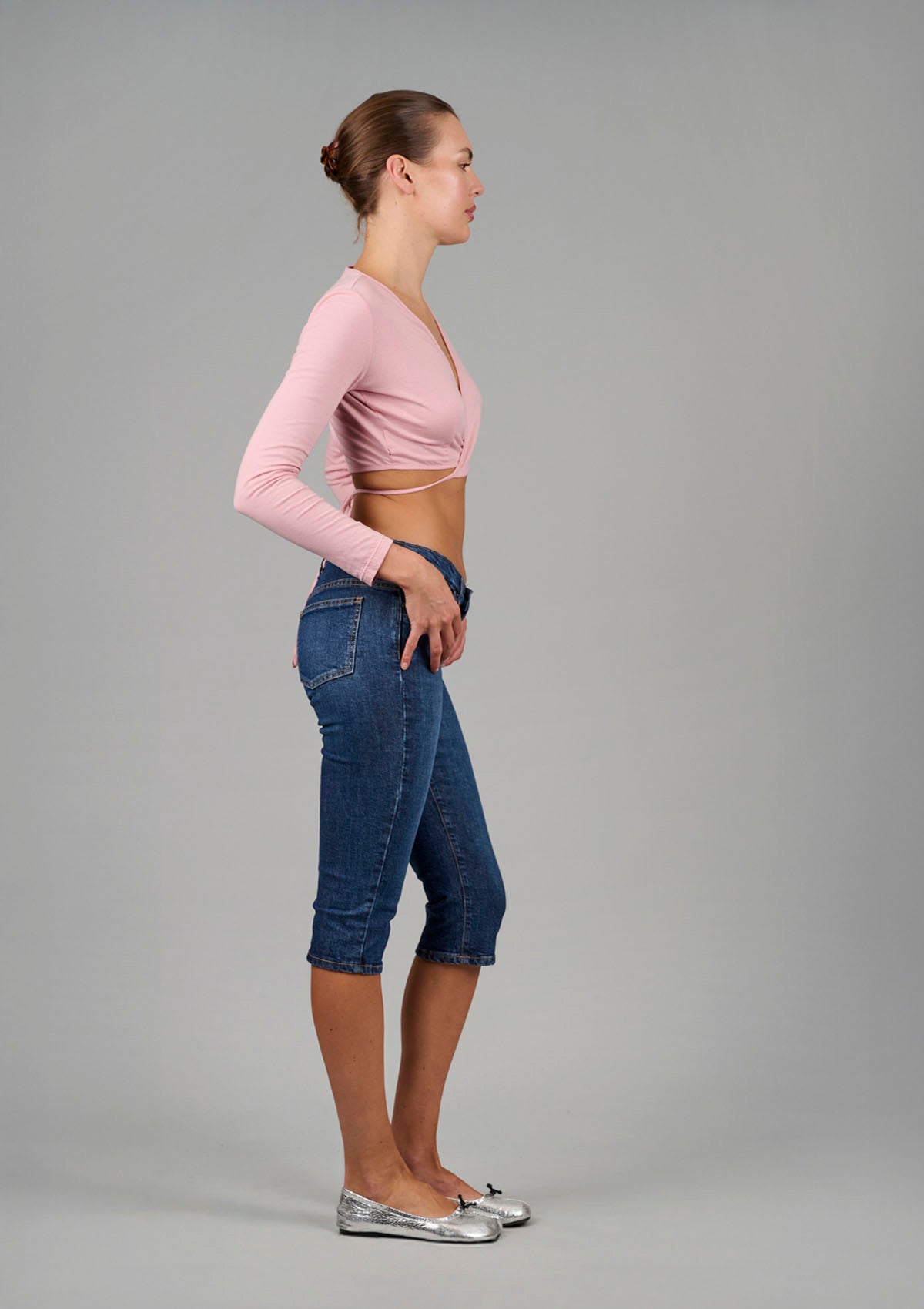 'Little Gath’ Capri Jean - Dark Vintage Blue