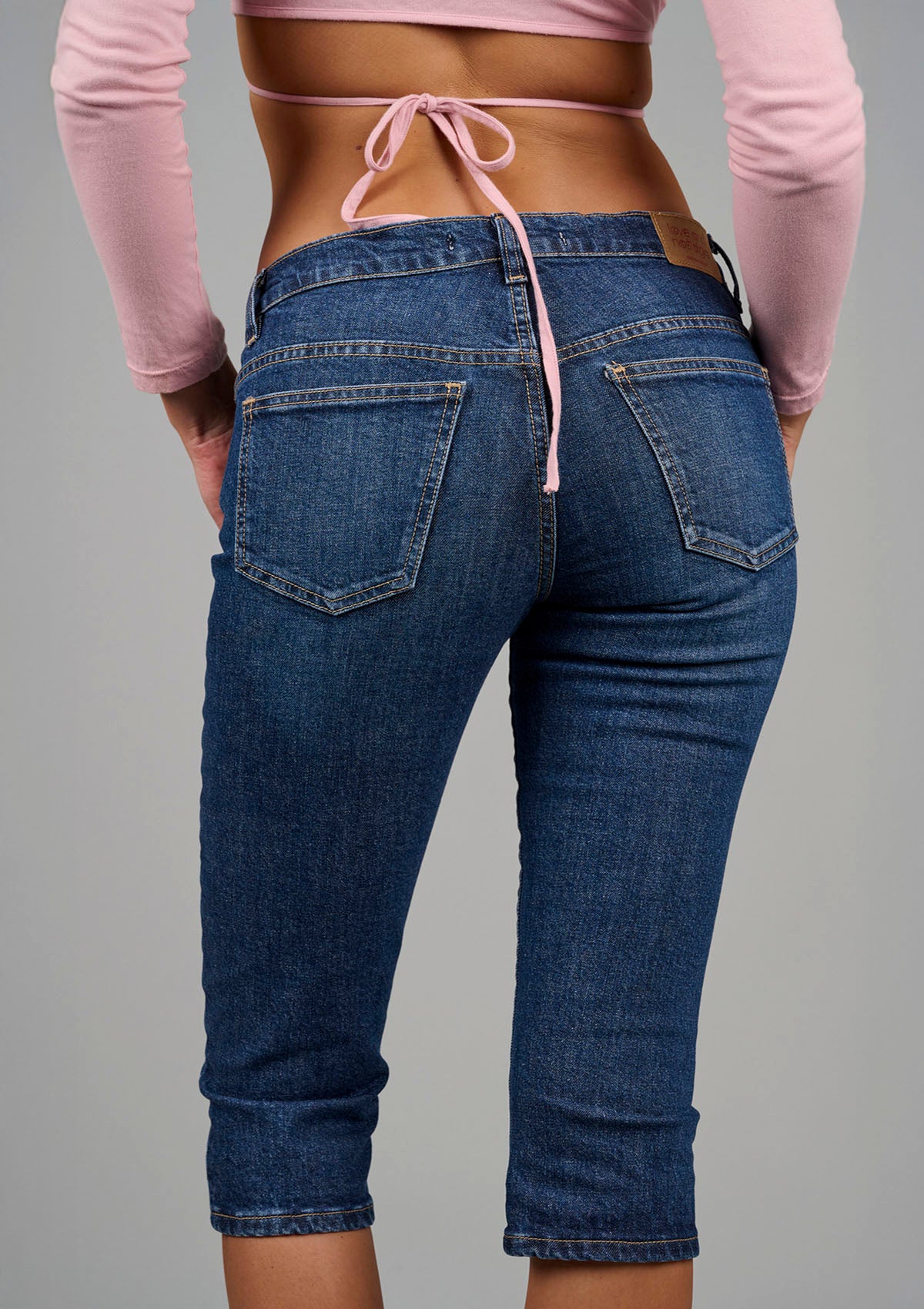 'Little Gath’ Capri Jean - Dark Vintage Blue