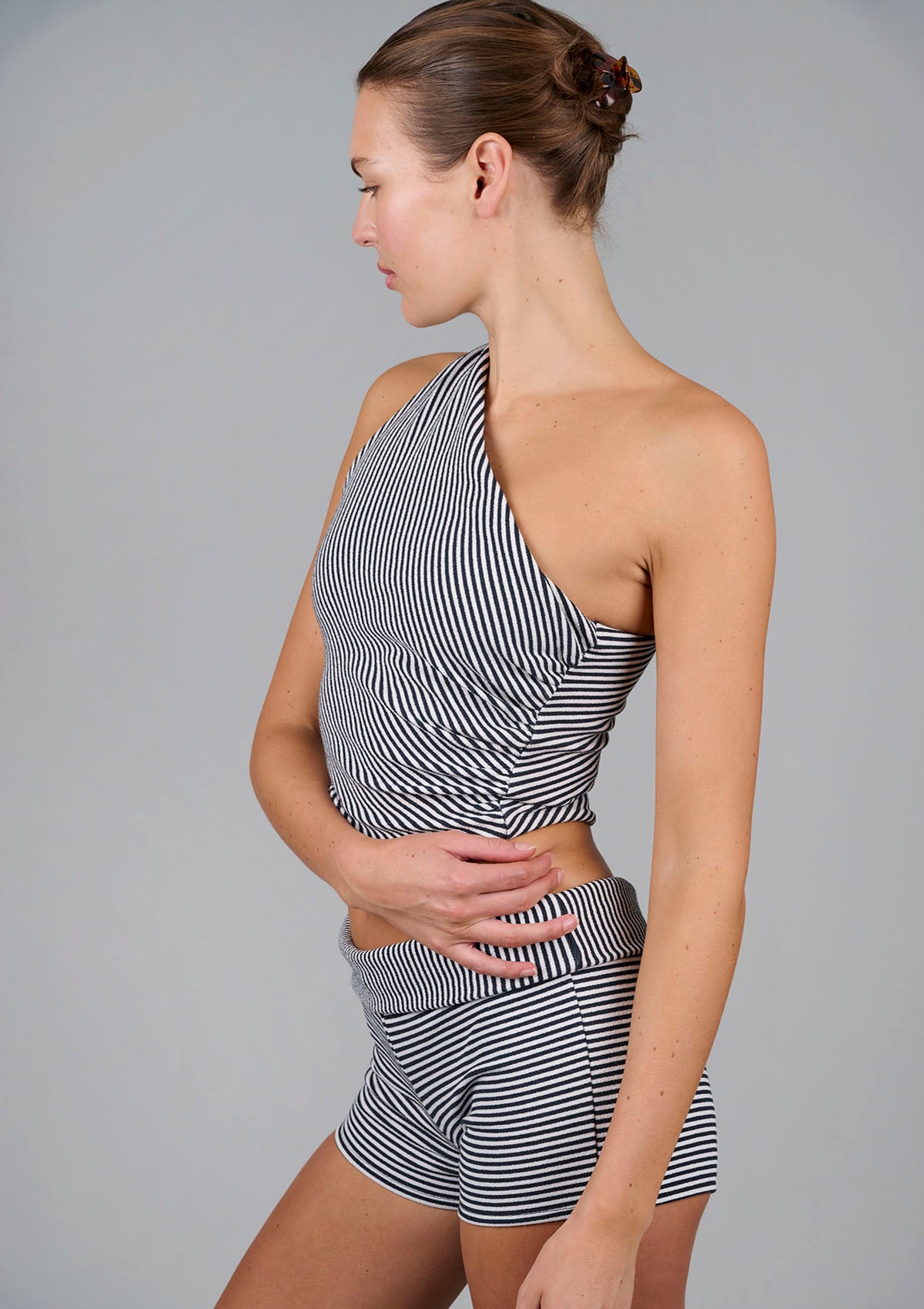 Roller Girl Top - Black Stripe