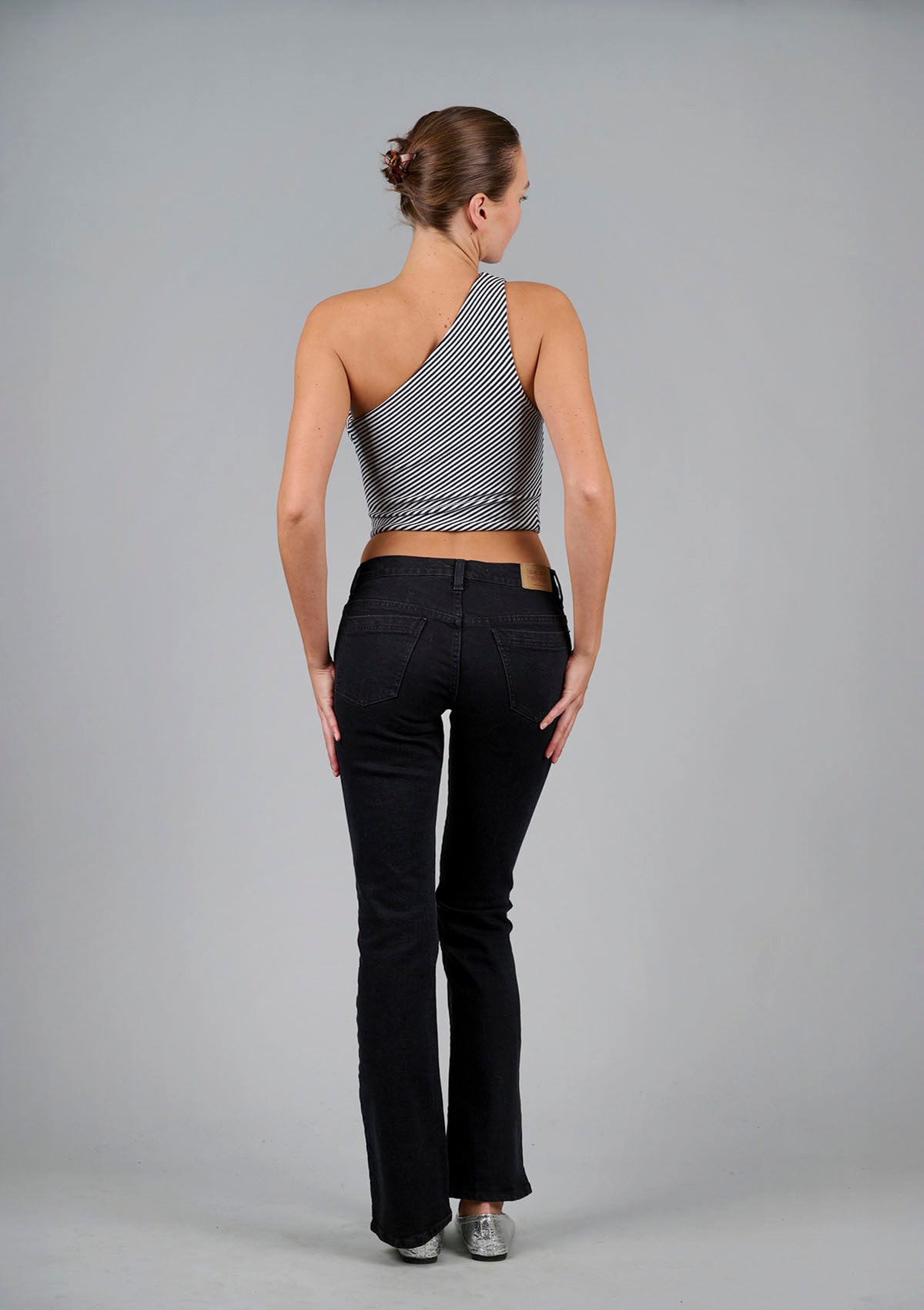 Killer Low Rise Bootcut Jean - Washed Back Black