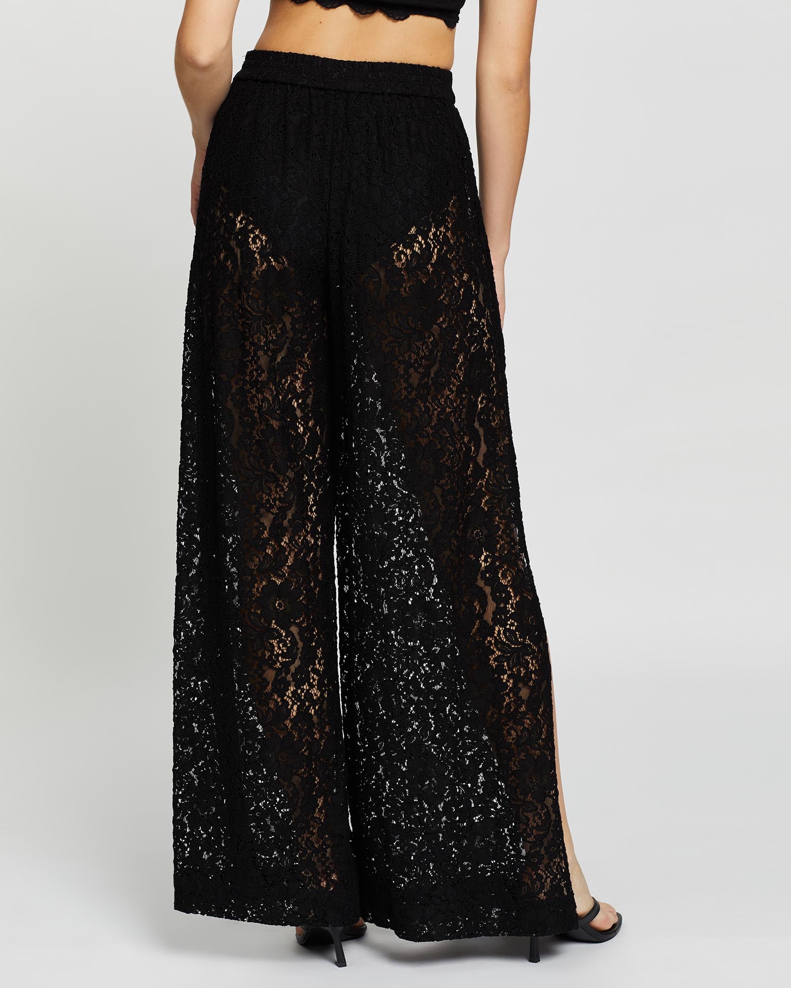 Chrissy Lace Pants - Black