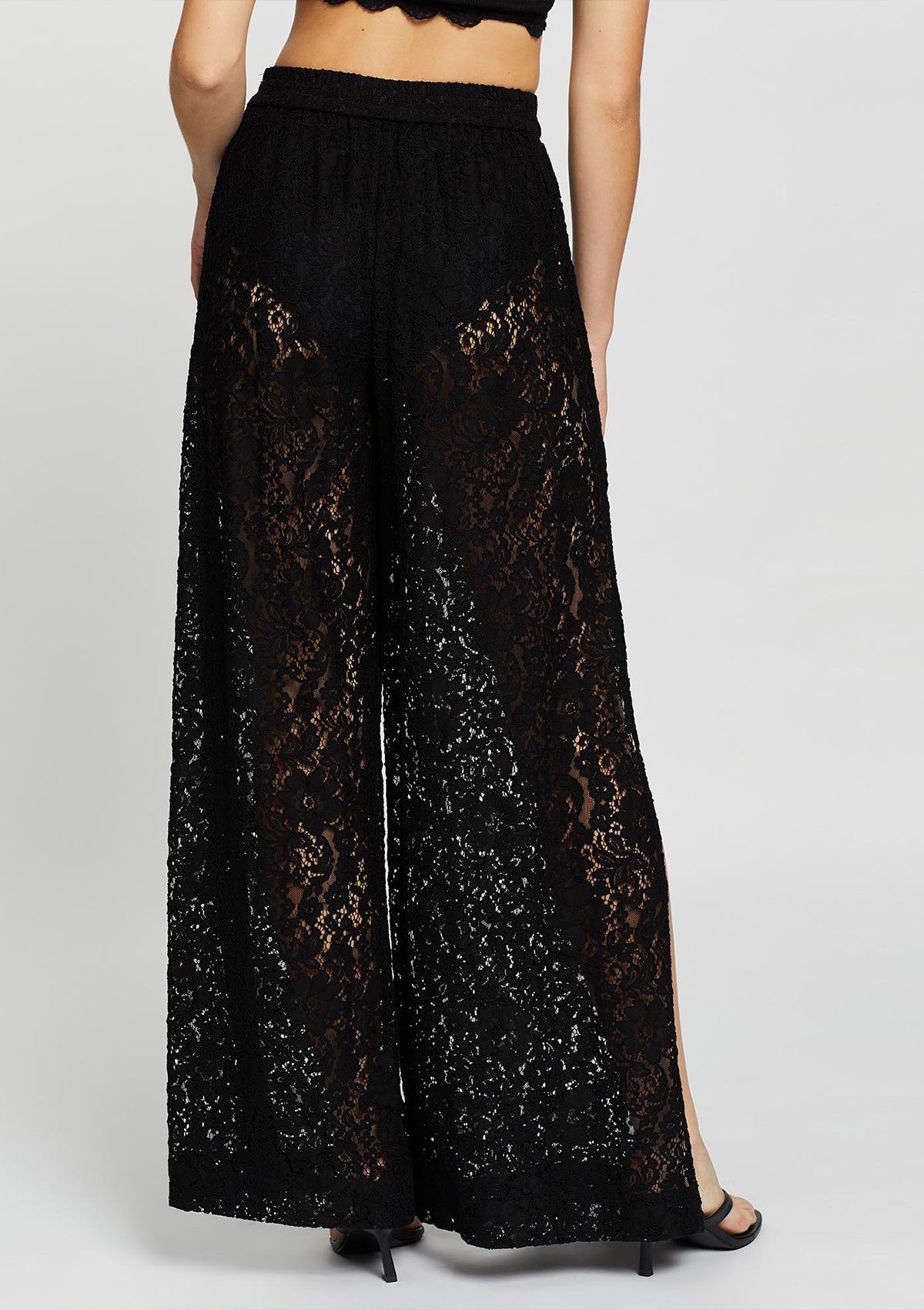 Chrissy Lace Pants - Black