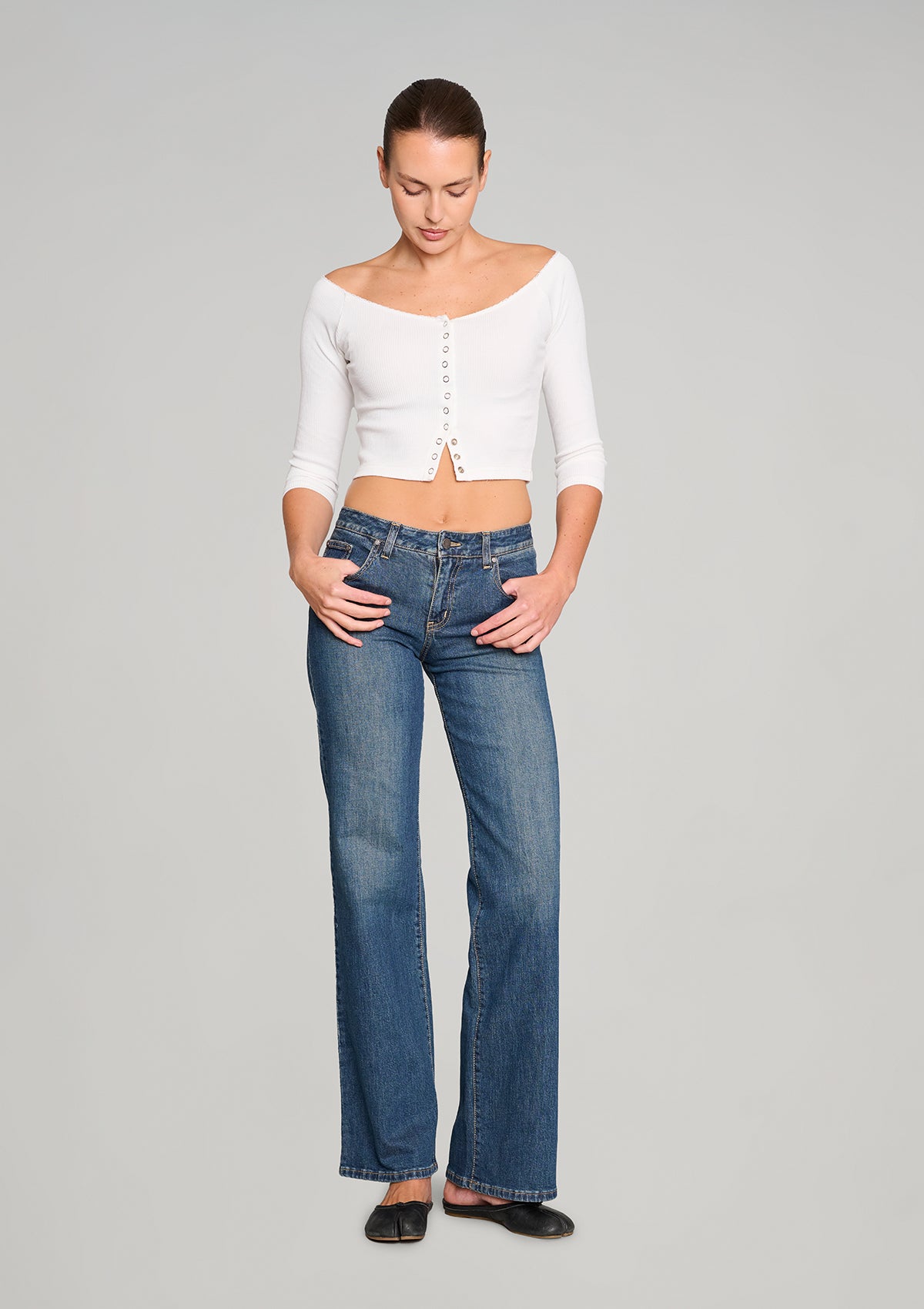 Sugar Baby Rib Top - White