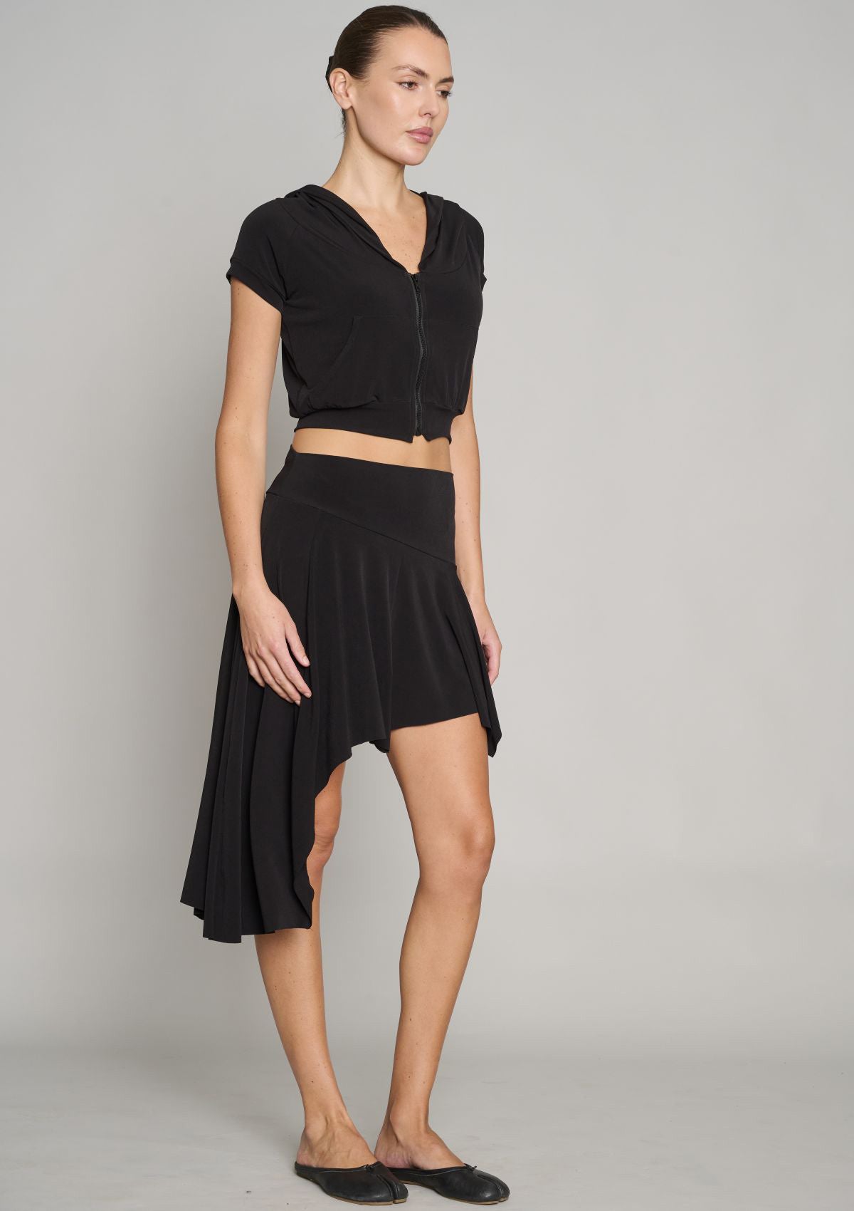 Cheap & Chic Asymmetrical Skirt - Black