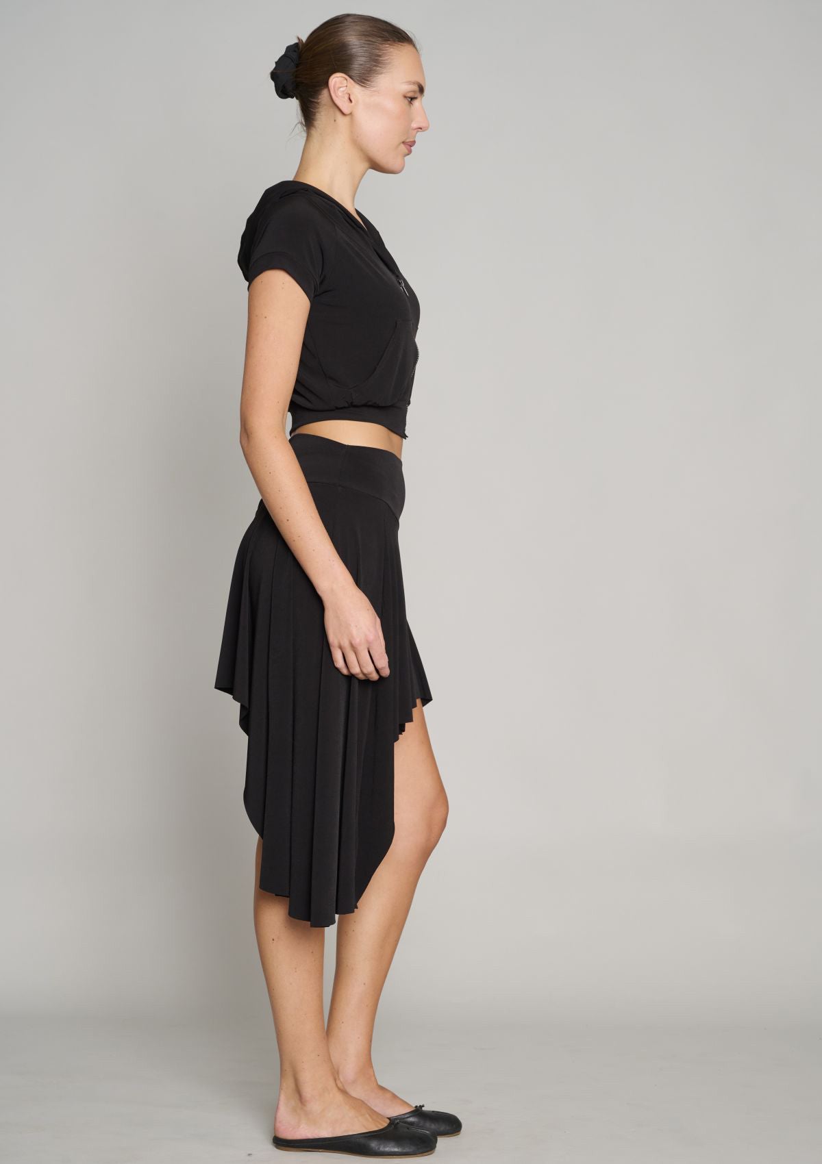 Cheap and Chic Asymmetrical Skirt - Black