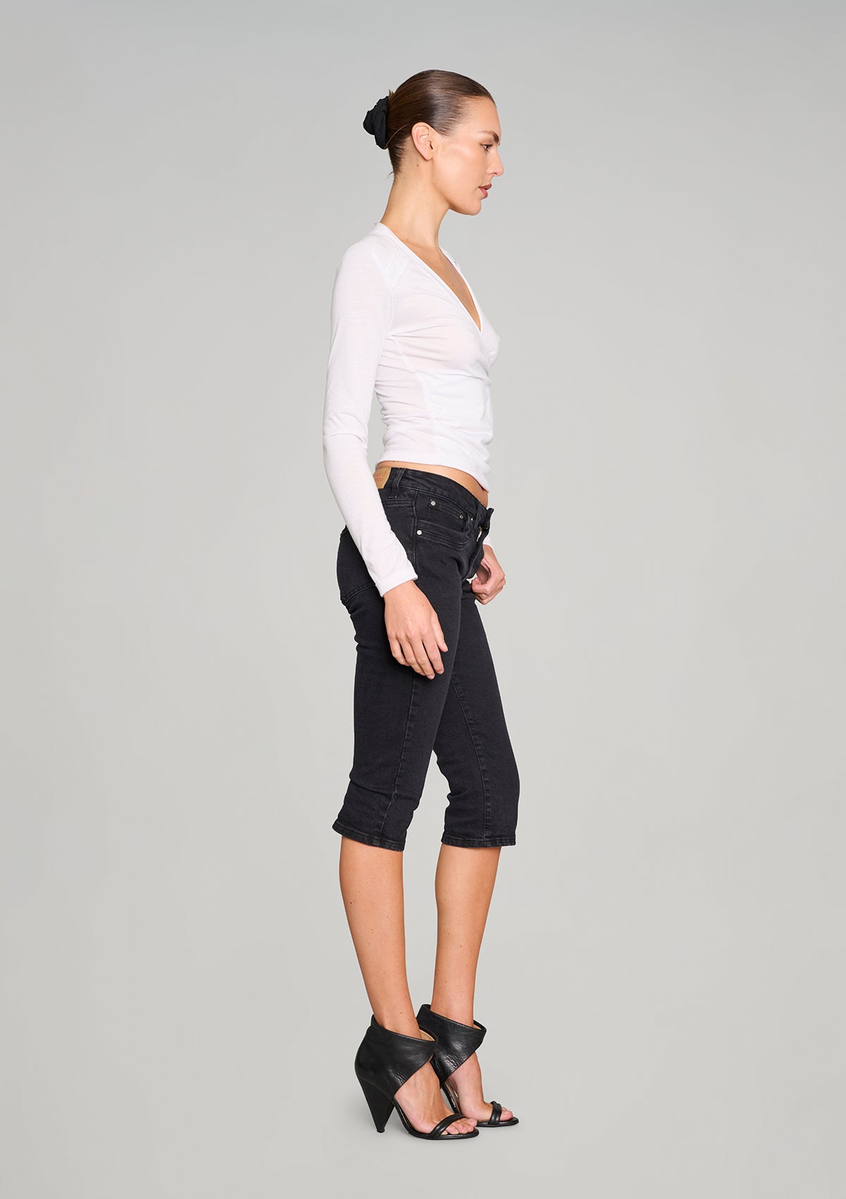 No Biggie Long Sleeve Top - White