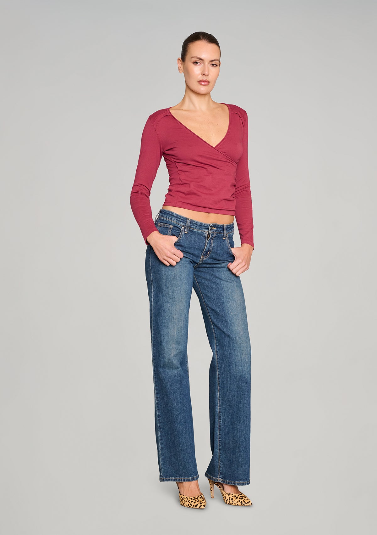 No Biggie Long Sleeve Top - Plum