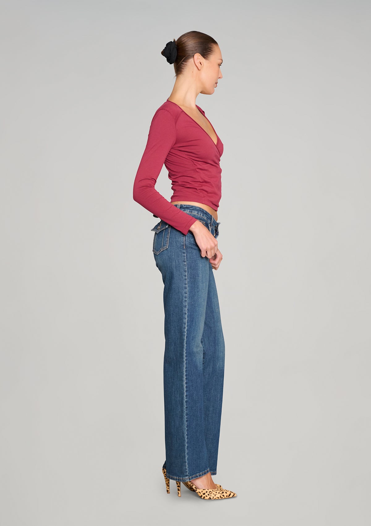 No Biggie Long Sleeve Top - Plum