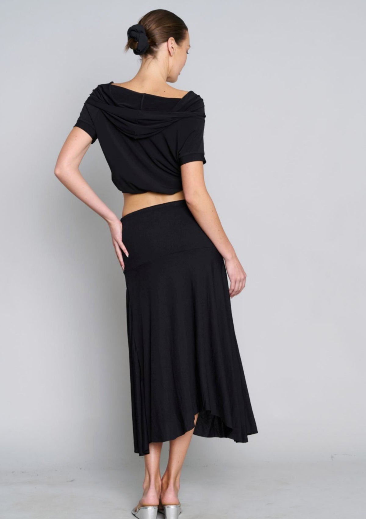 Alexa Asymmetrical Skirt - Black