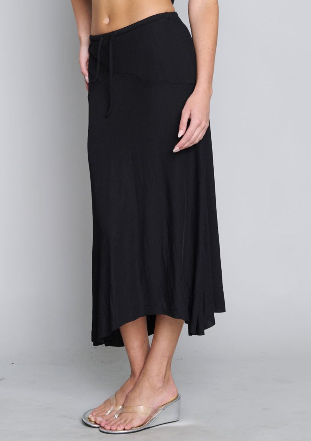 Alexa Asymmetrical Skirt - Black