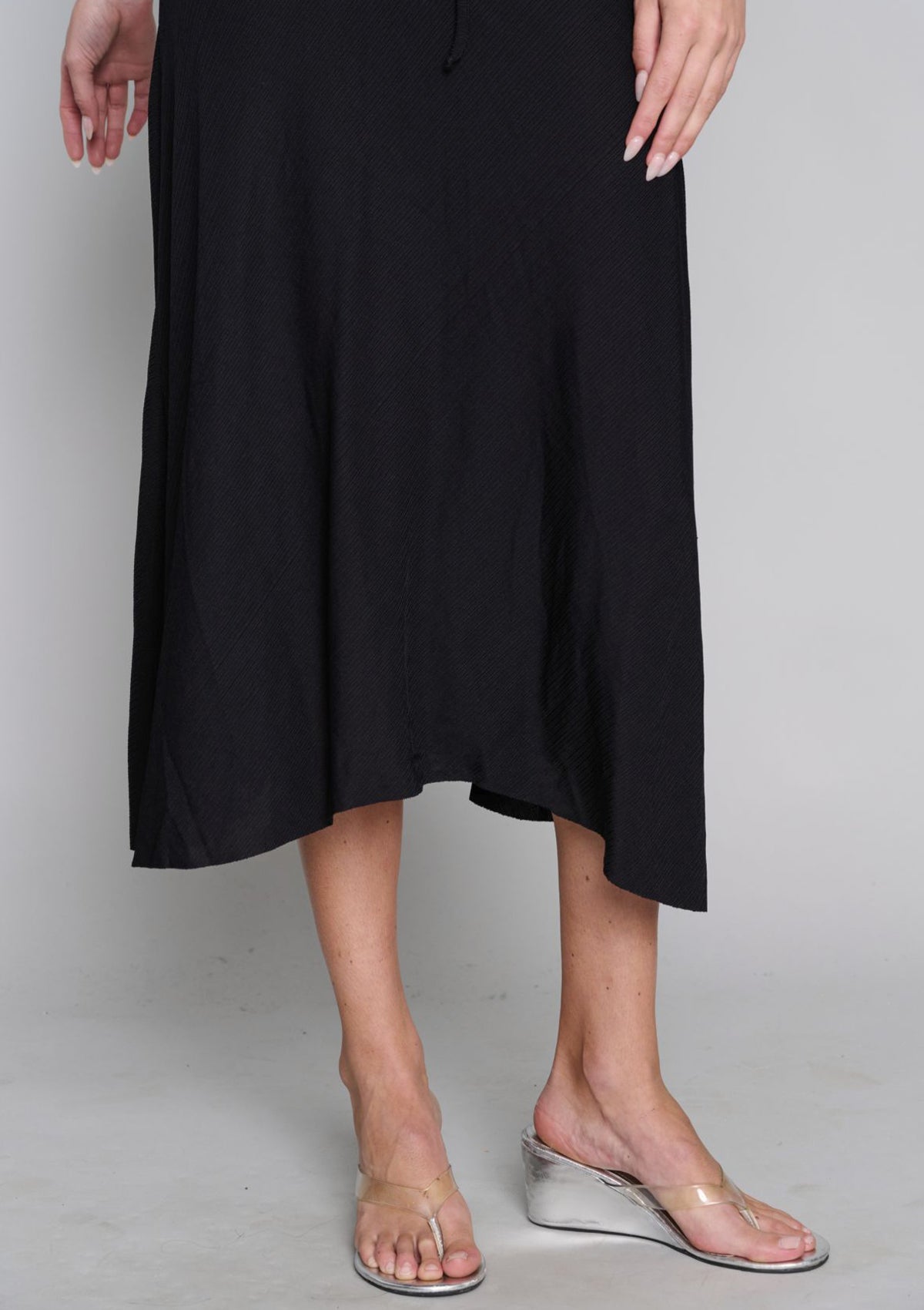 Alexa Asymmetrical Skirt - Black