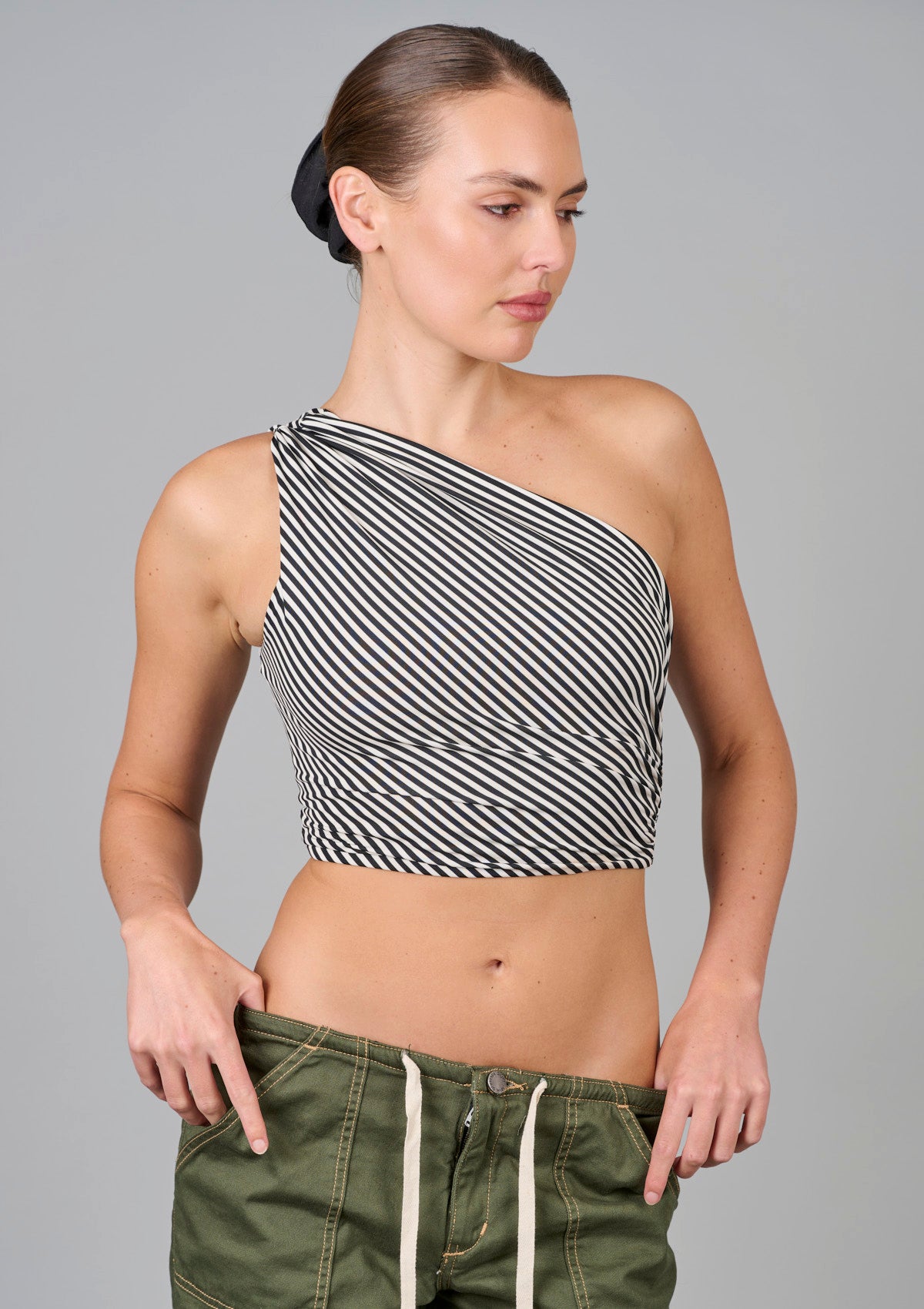 Roller Girl Top - Black Stripe