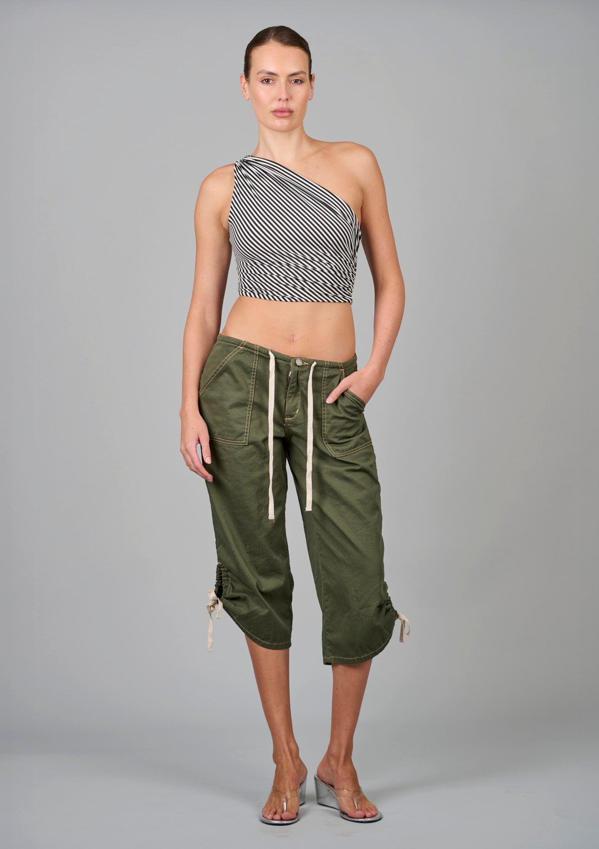 Roller Girl Top - Black Stripe