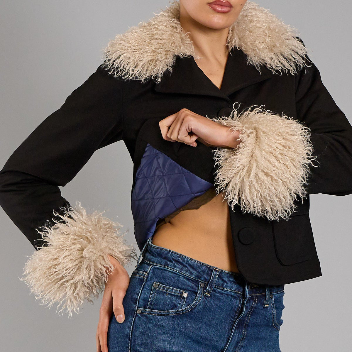 Nelly Fur Collar Jacket
