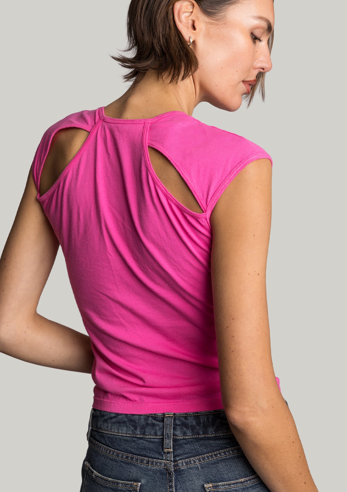 Little Keyhole Tee - Pink Watermelon