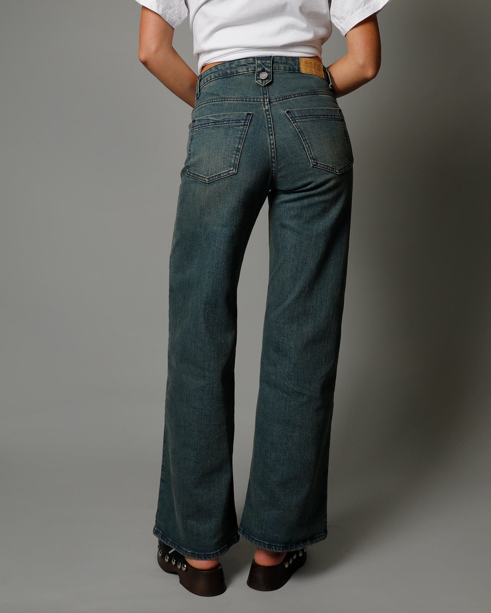 Kate Wide Leg Jean - Rubble Wash