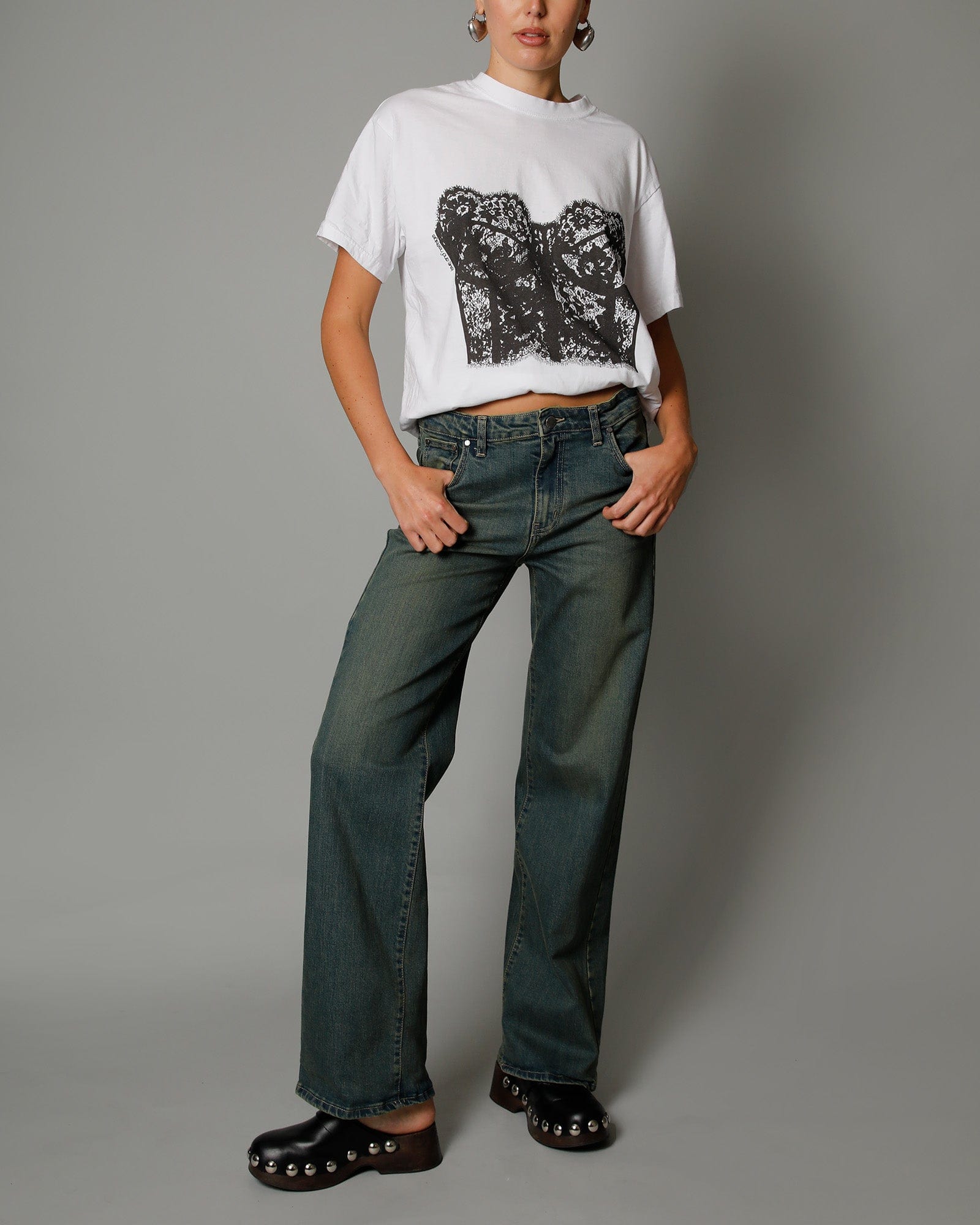 Kate Wide Leg Jean - Rubble Wash