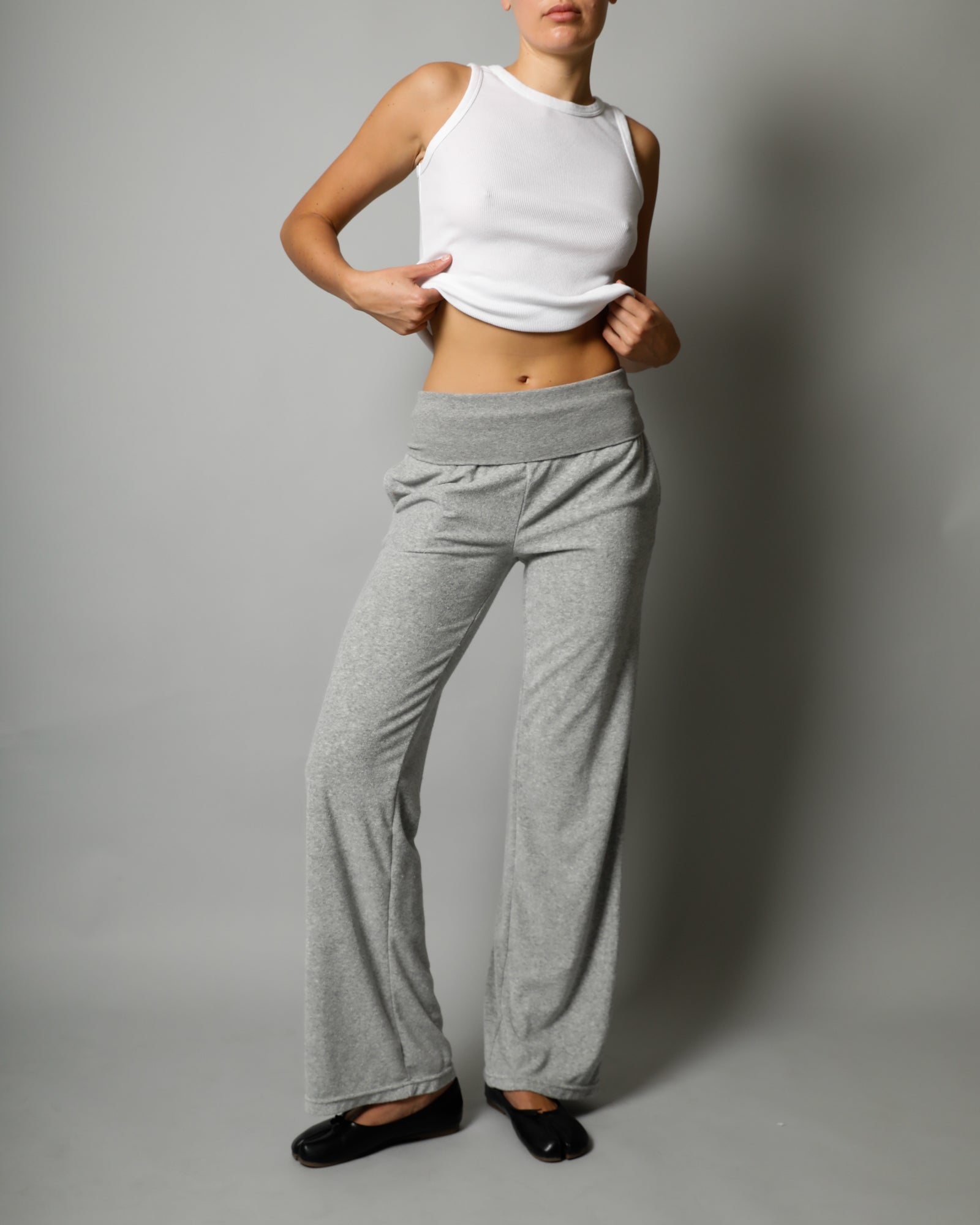 Tabi Terry Knit Pant - Grey