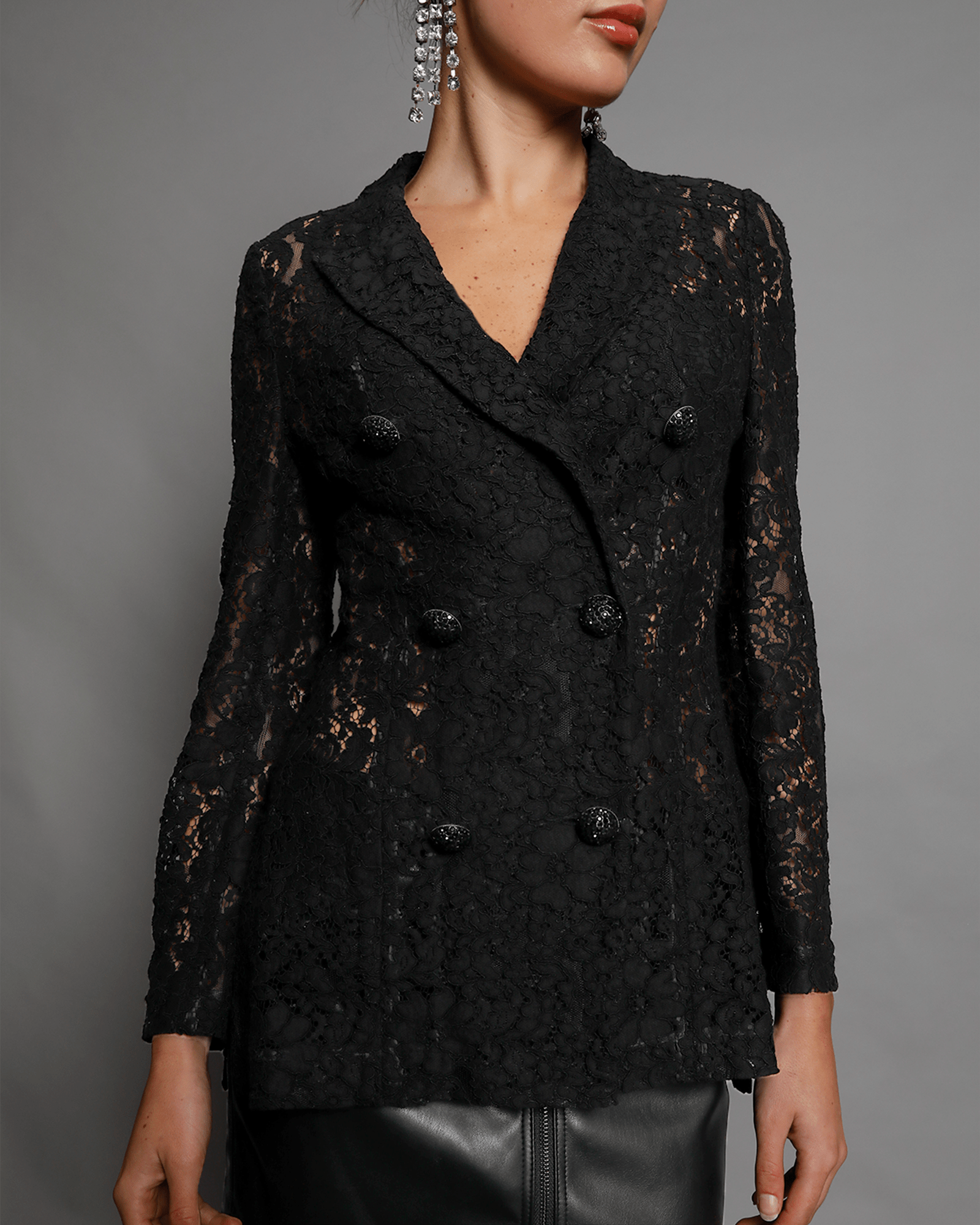 Chrissy Lace Blazer