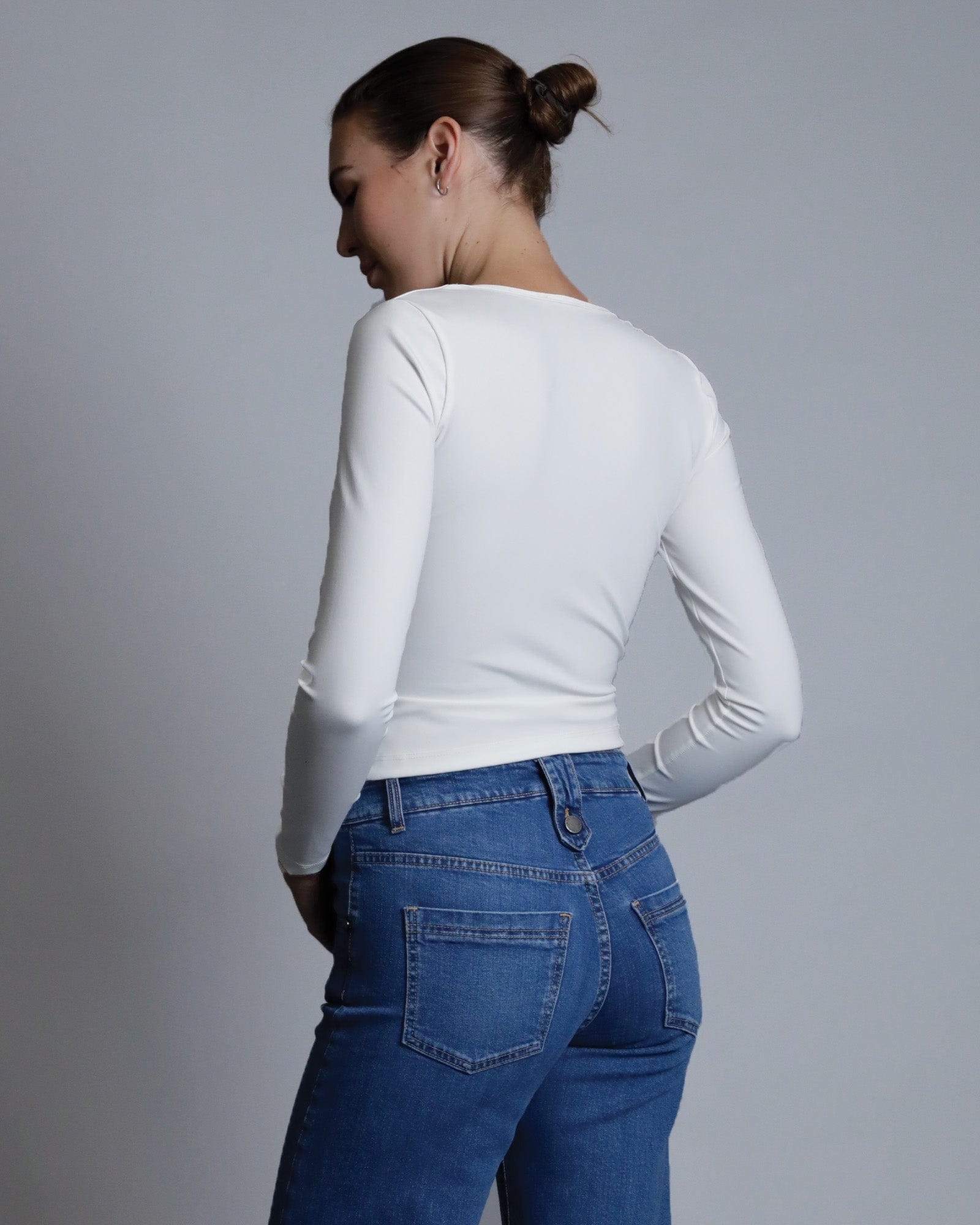 Lindsey Sweetheart Top - White