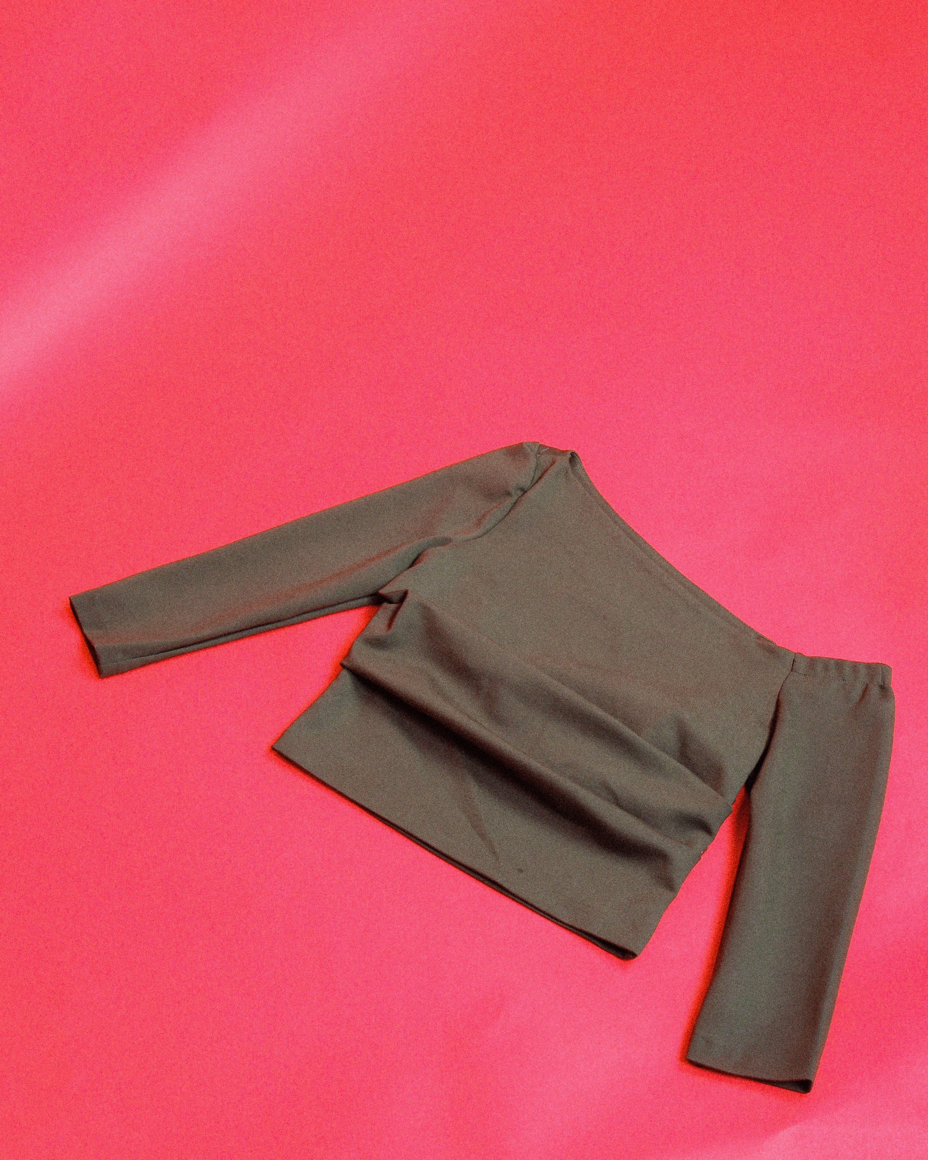 Robert Off-Shoulder Ponte Top - Olive