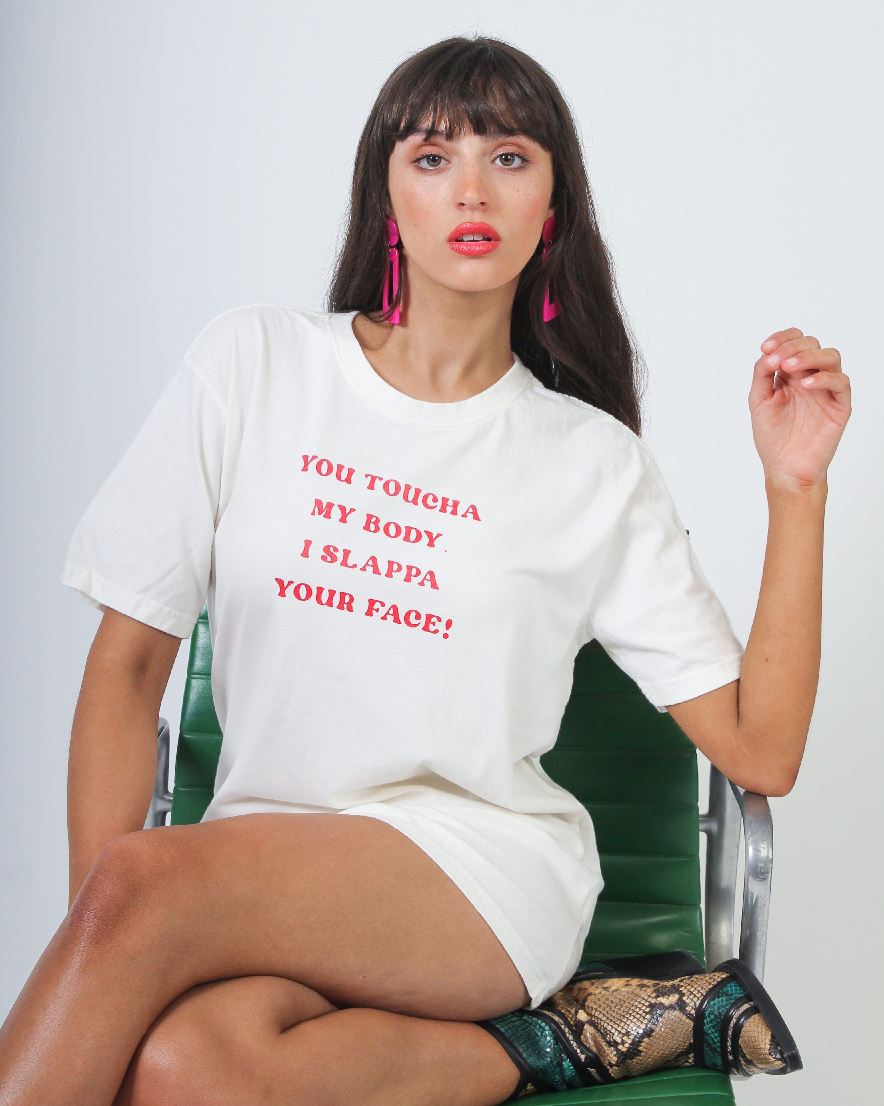 Don't Touch Vintage T-Shirt - White