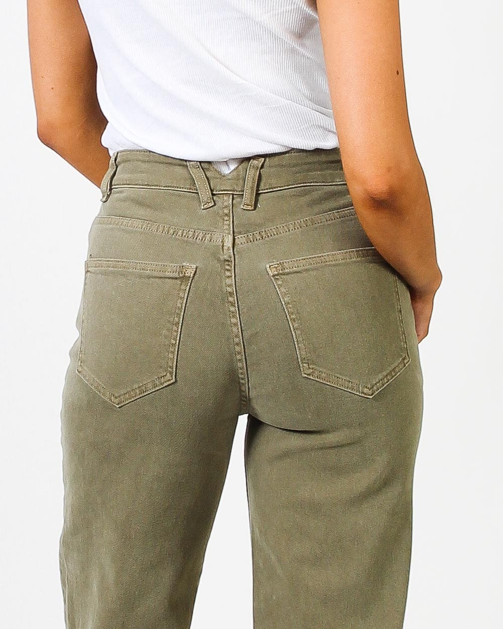 Karen 80's Mum Jean - Khaki