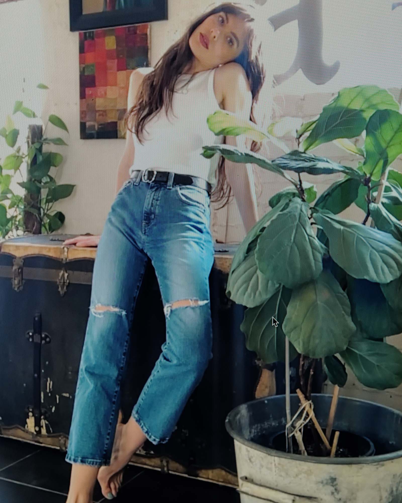 Rodger Crop Flare Jean - Mid Wash