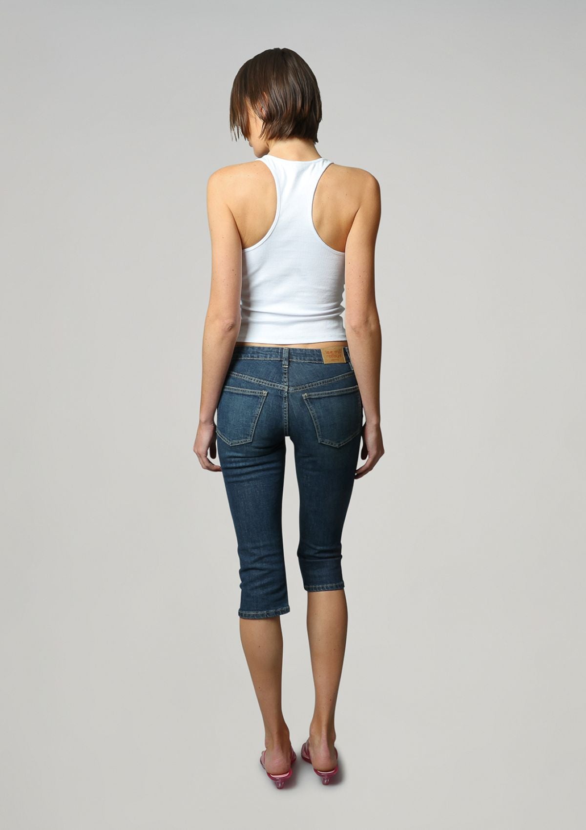 Essential Rib Racer Back - Perfect White