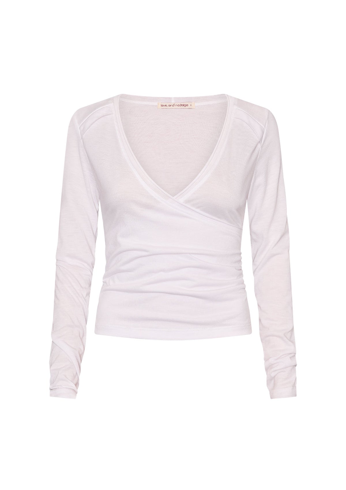 No Biggie Long Sleeve Top - White