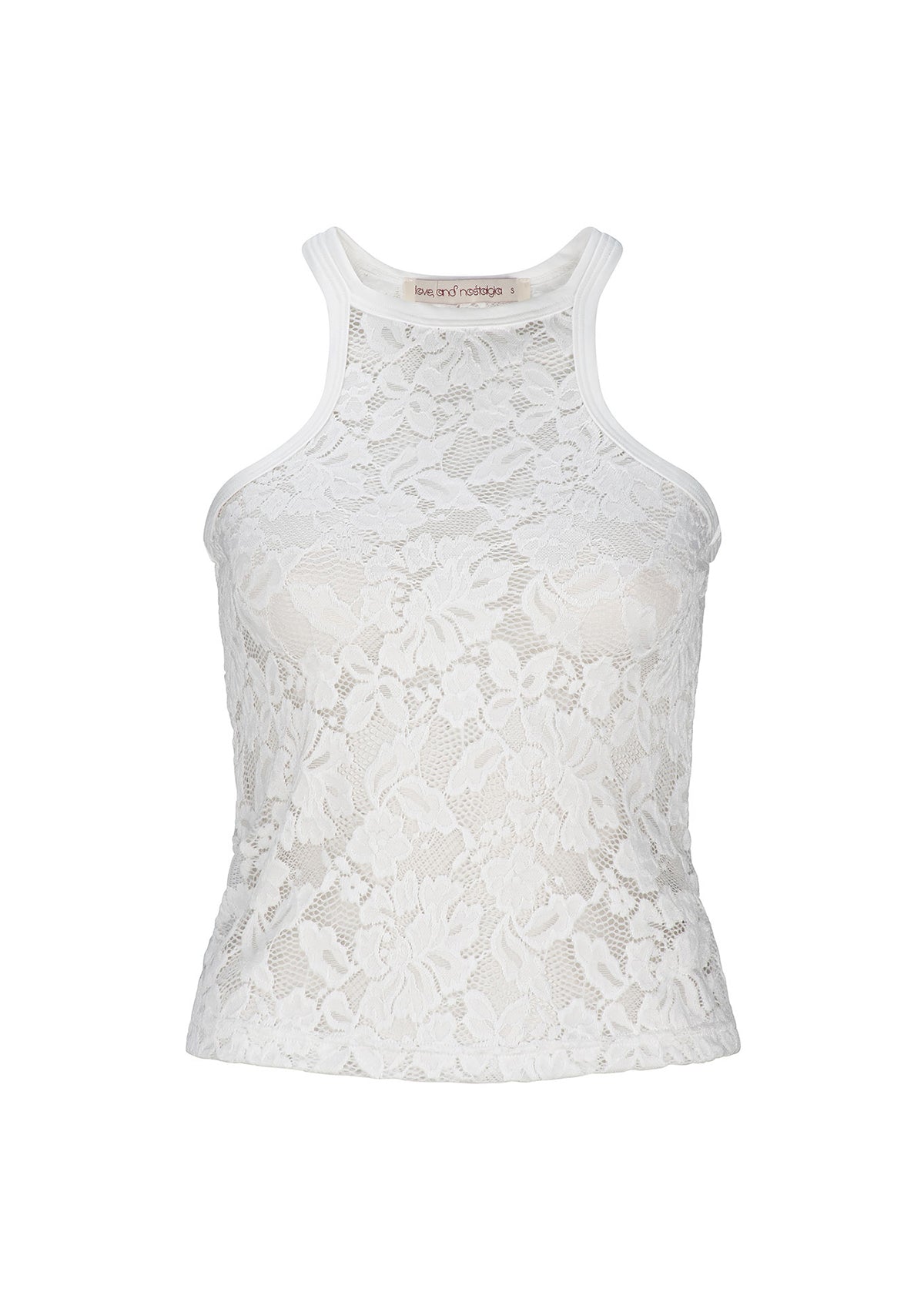 The Good Girl Super Racer Back - White