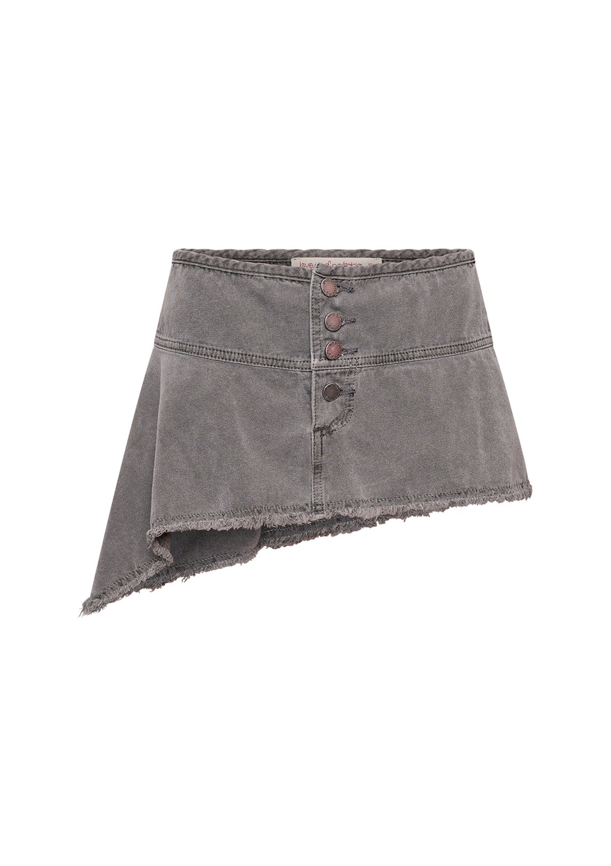 Little Shortie Asymmetrical Skirt - Pigment Black