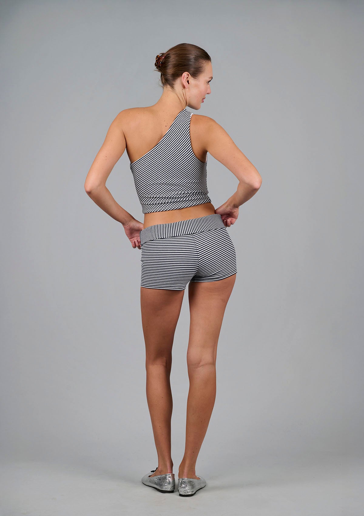 Roller Girl Top - Black Stripe