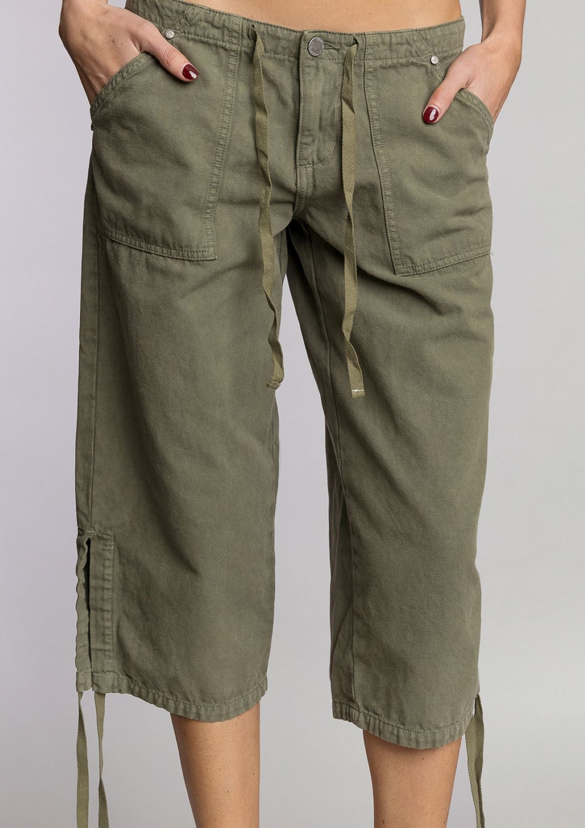 Big Bully Capri Pant - Army Green