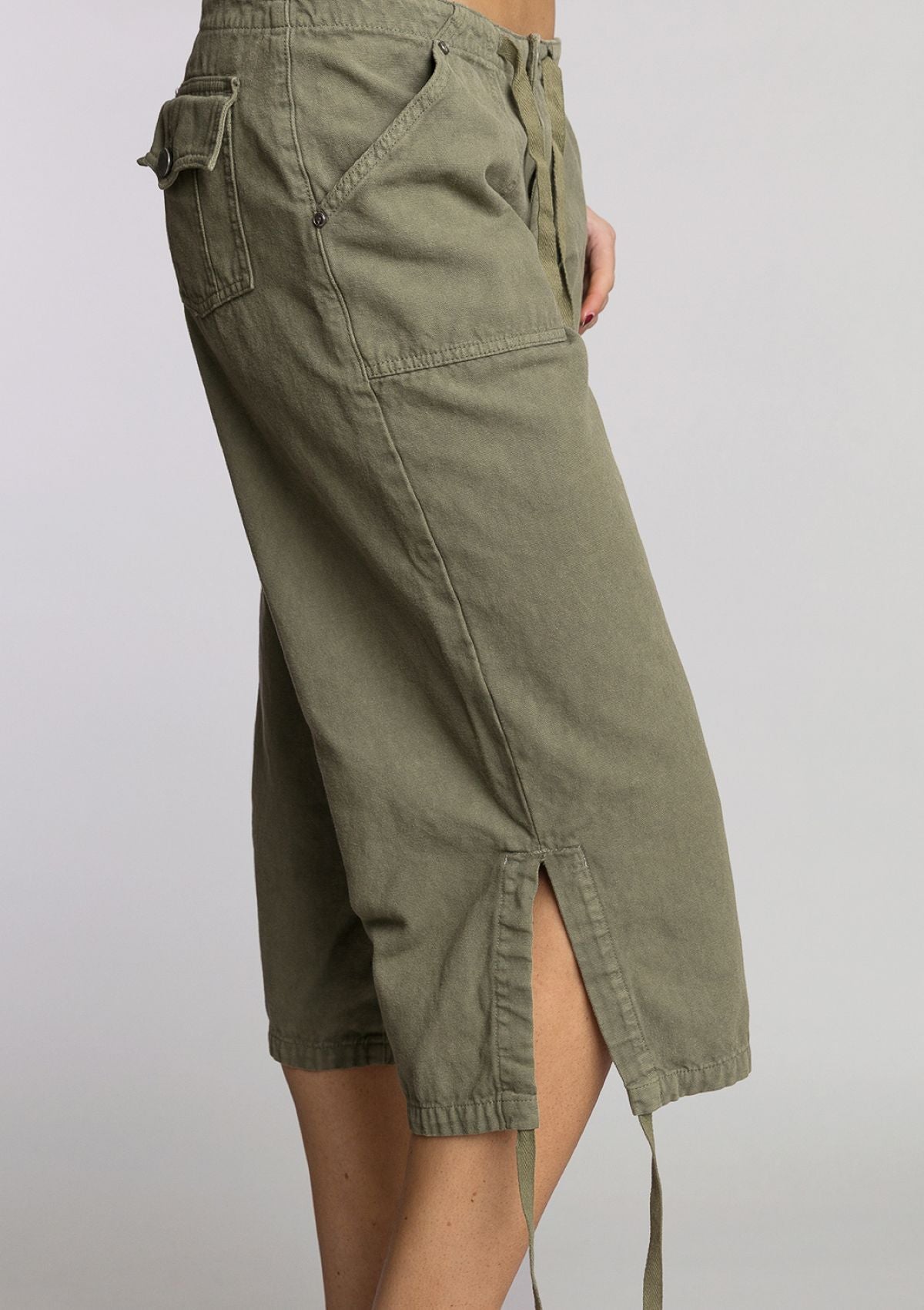 Big Bully Capri Pant - Army Green
