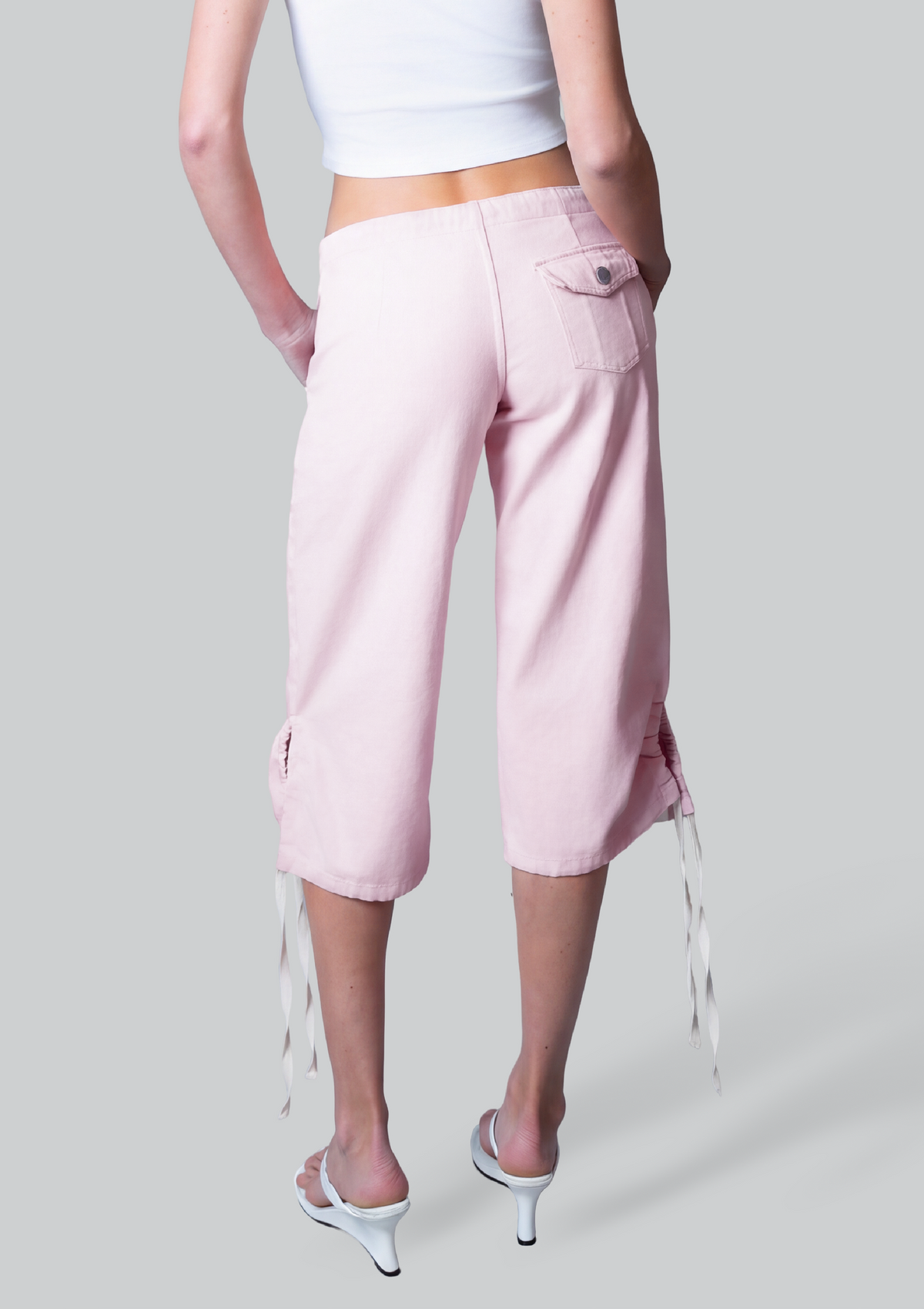 Big Bully Capri Pant - Pale Pink