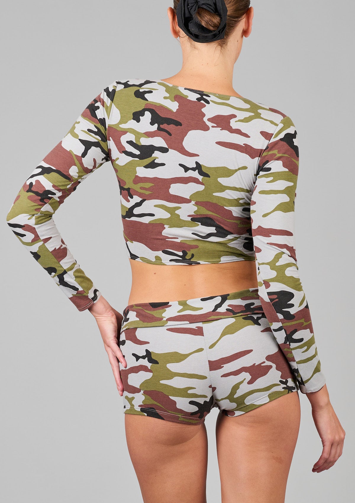 Love Is A Battlefield Cross Front Top - Camo