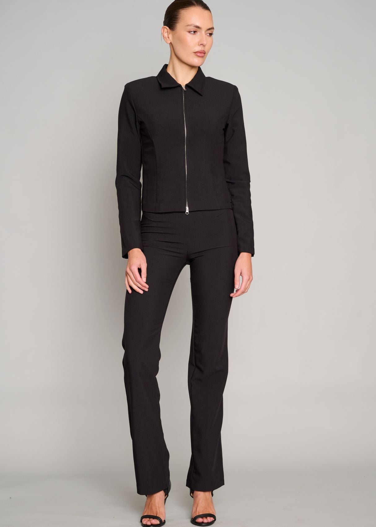 Motor Running Zip Jacket - Black