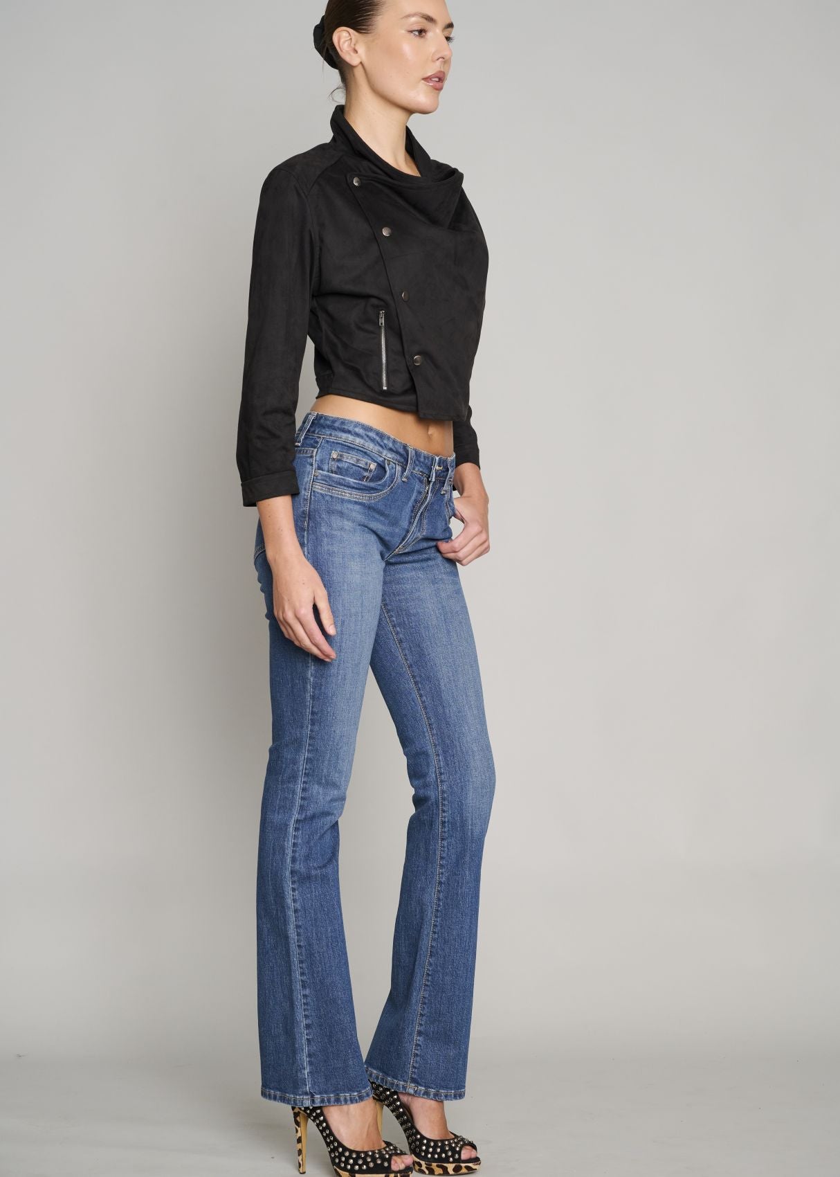 Killer Low Rise Bootleg Jean - Nasty Girl Wash