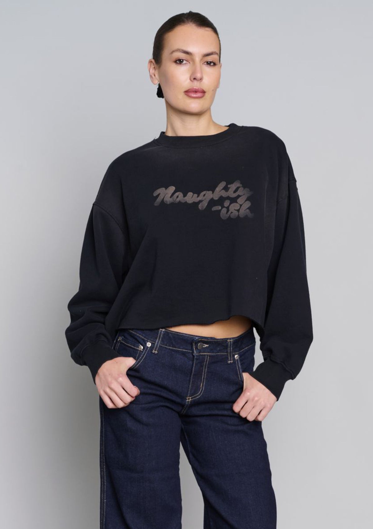 Sammy Naughty-ish Sweat - Charcoal