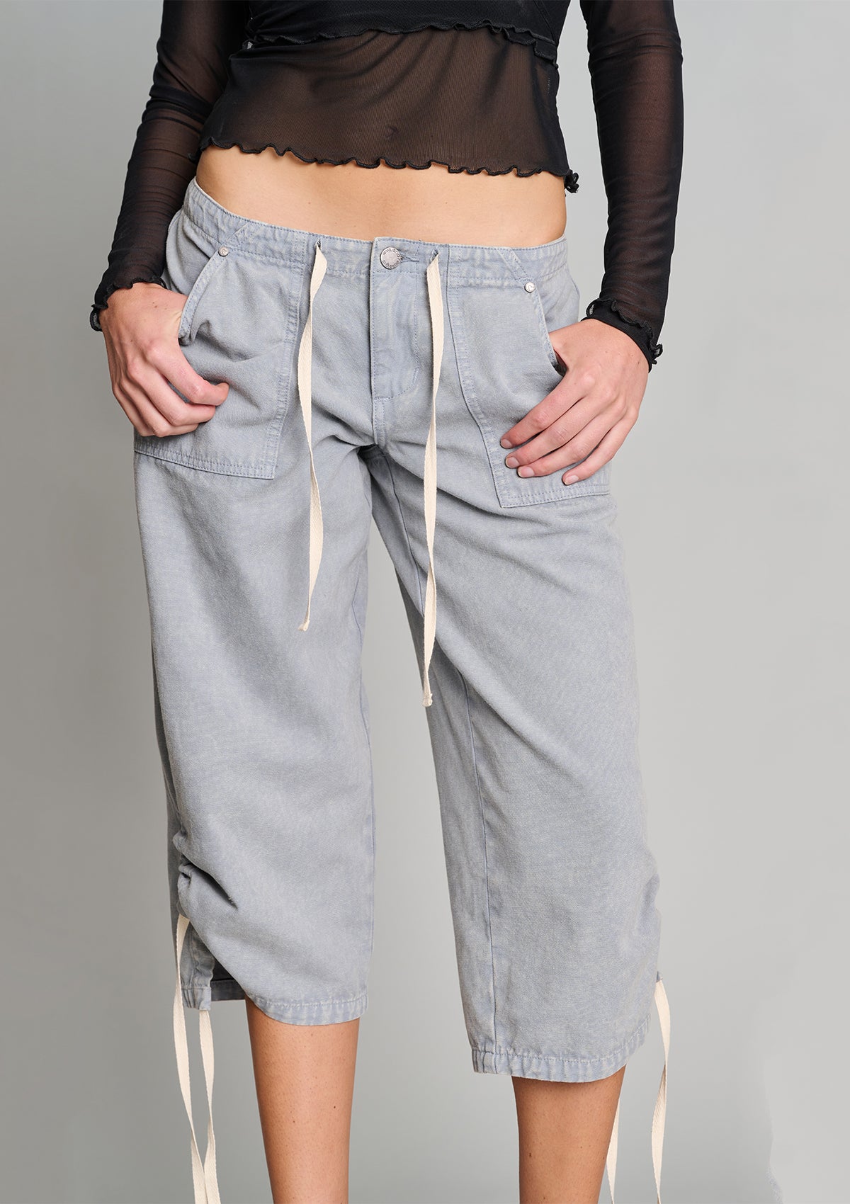 Big Bully Capri Pant - Cement