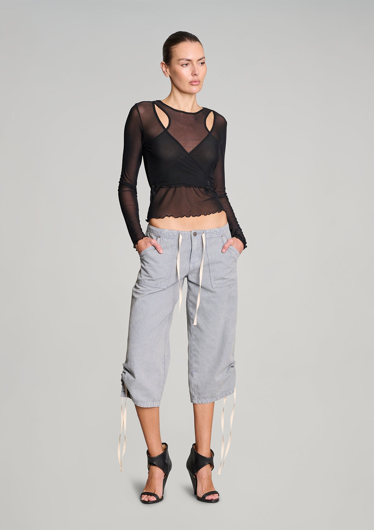 Big Bully Capri Pant - Cement