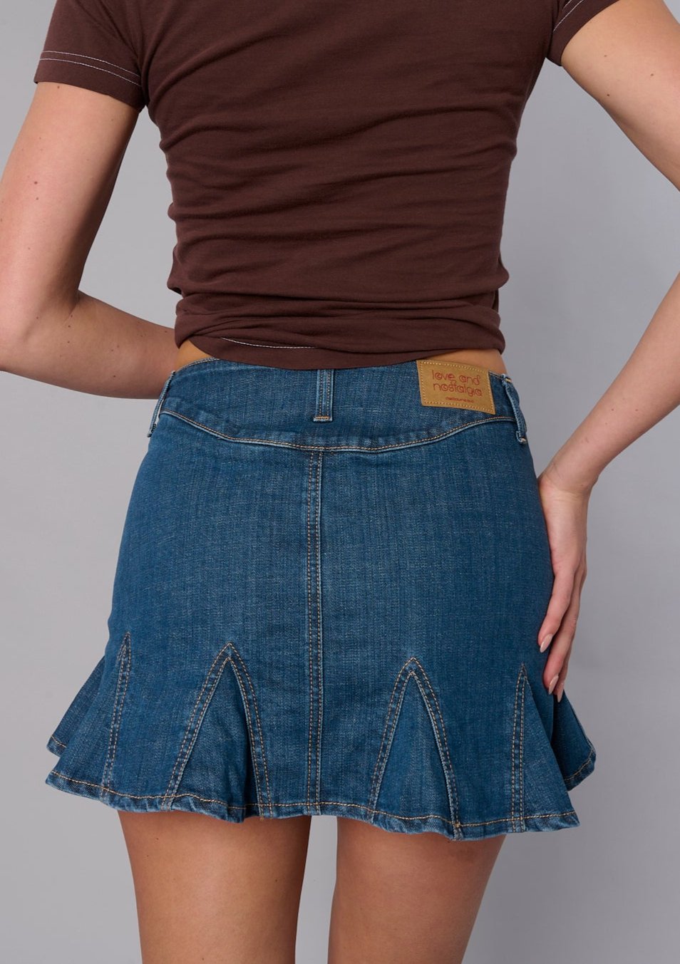 Paris Mini Skirt Jaded Wash