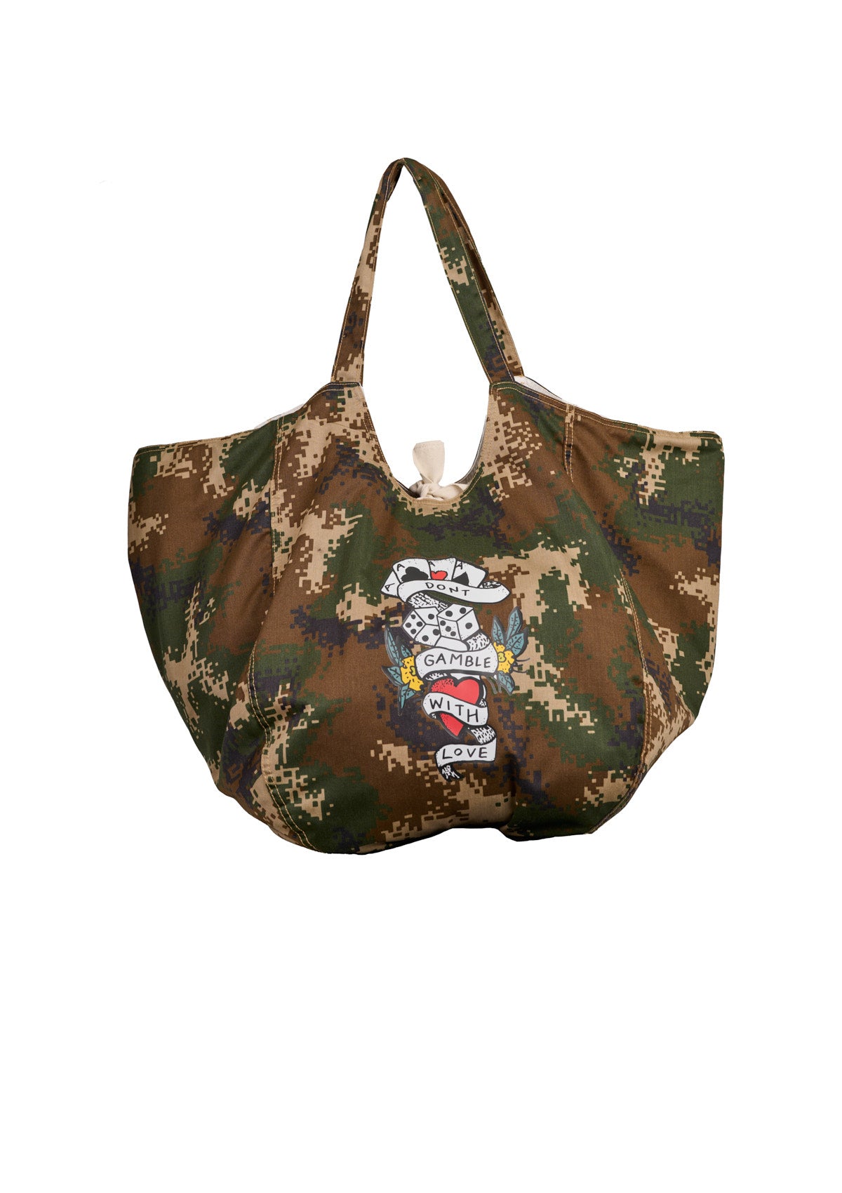 Don’t Gamble With Love Jumbo Bag - Camo