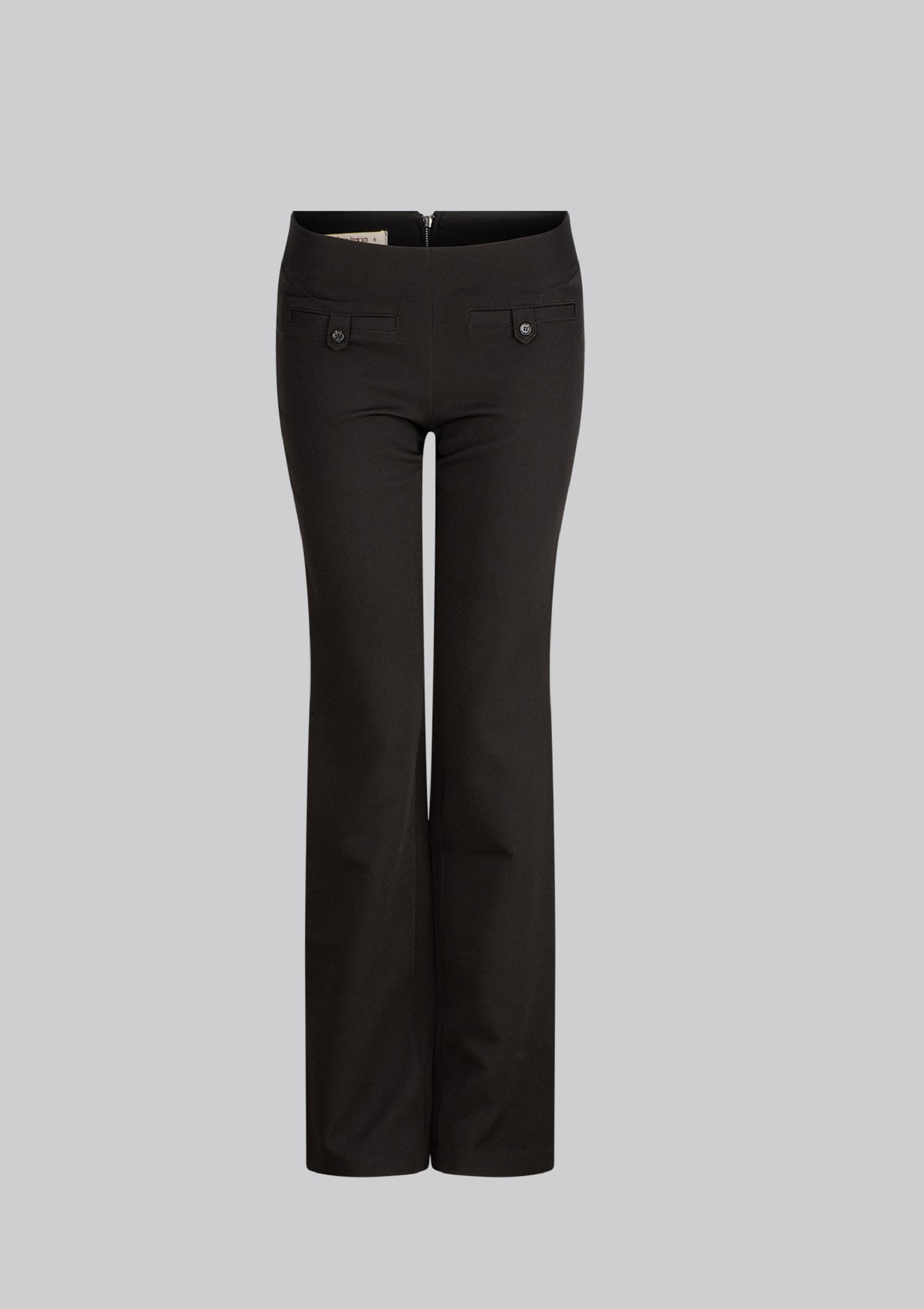 The Motor Running Loop and Button Front Pant - Black